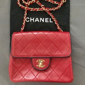 CHANEL red bag